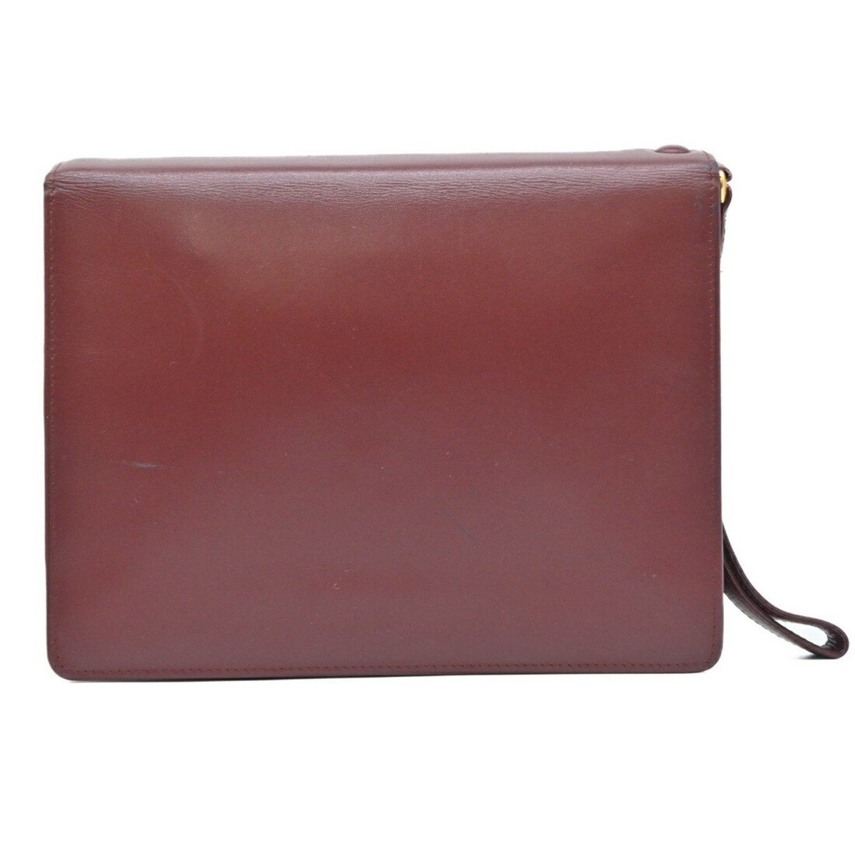 Cartier Must Line Second Bag, Sub Bordeaux, Red Leather