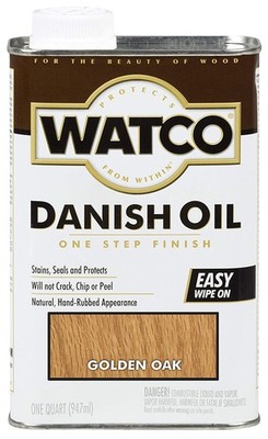 65141 Danish Oil Wood Finish, Quart, Golden Oak