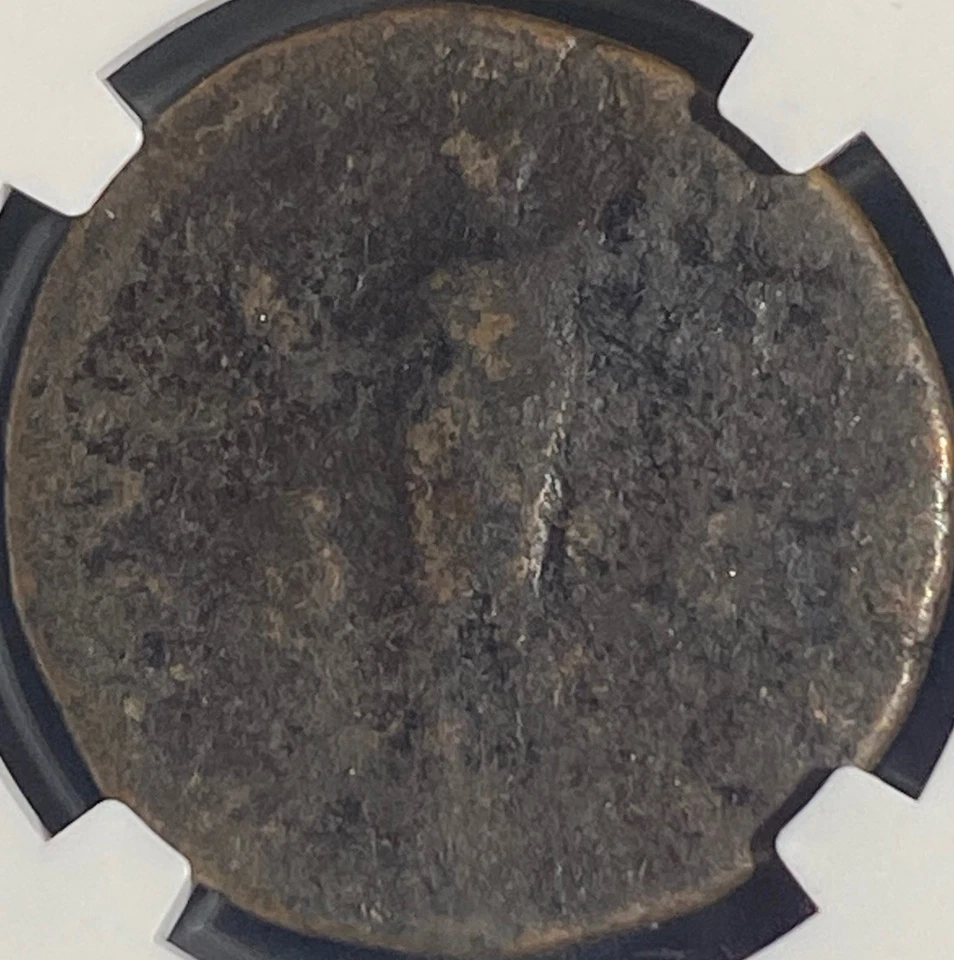 Emperor Domitian 81-96 AD AE As Genuine NGC Certified Ancient Roman Coin - Image 3 of 4