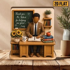 Personalized Teacher Appreciation Gift Classroom 2D FLAT Back To School Teacher