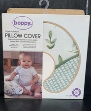 Boppy Organic Support Nursing Pillow Cover Fits Original Boppy Green Leaves