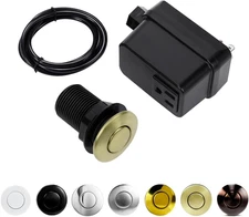 Garbage Disposal Switch, Cordless Air on off Kit for Food Waste Disposer, Brushe