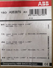 ABB OXC1L48 Flange Handle Flexible Operating Cable - 48in 1SDA063879