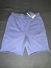 Polo Ralph Lauren Big Pony Spa Terry Shorts Size Small 8 Blue NWT