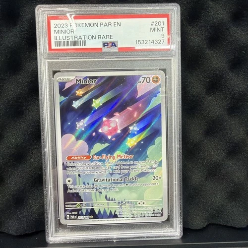 Minior 201/182 Illustration Rare Par En-Paradox Rift Pokemon PSA 9