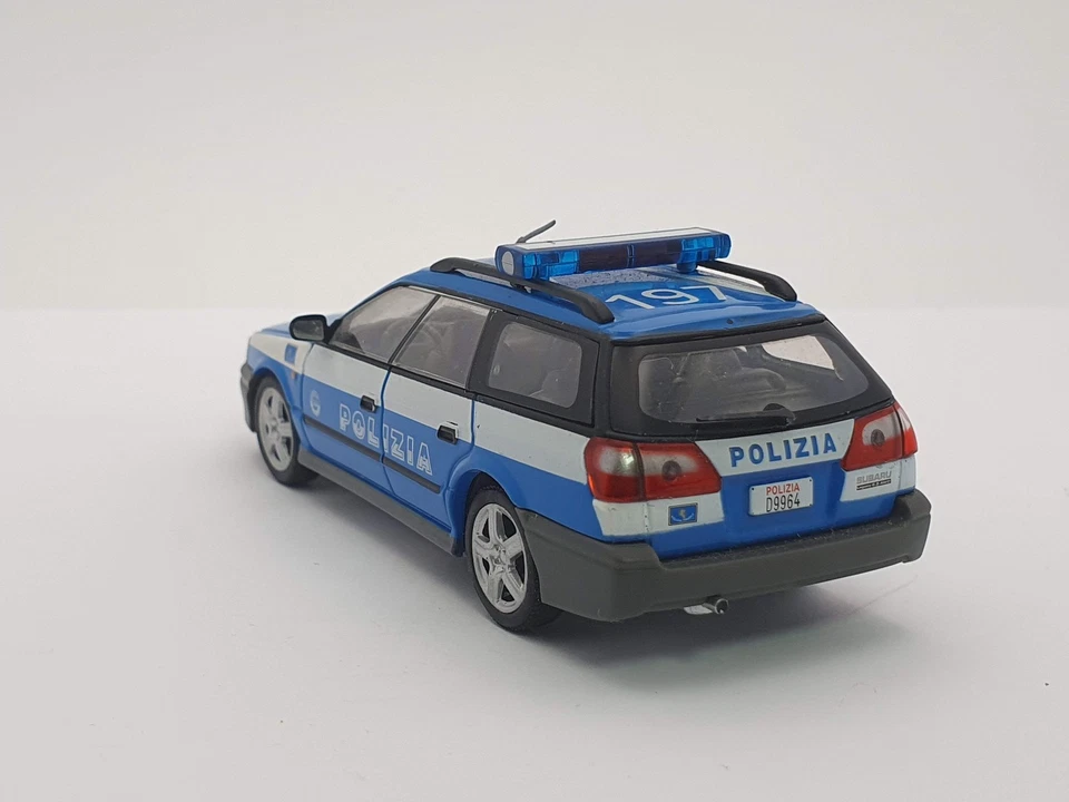 Subaru Legacy SW Polizia Edicola 1/43 - Immagine 2 di 4