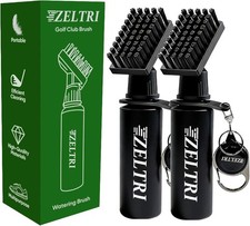 2Pcs Pro Golf Club Brush Cleaner with Multi Purpose Heavy Duty Retractable Clamp