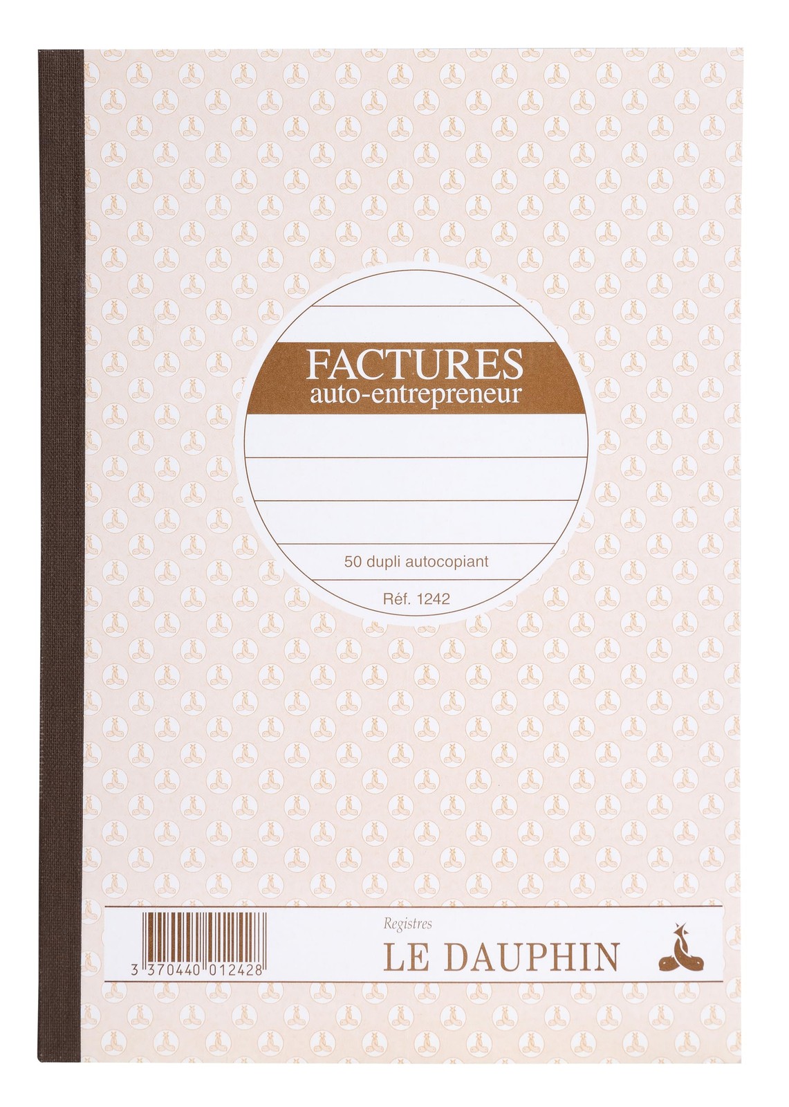 Facture Micro-Entrepreneur papier autocopiant Manifold 1242D duplicata pour auto-entrepreneur