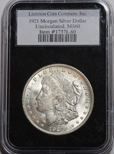 1921 Morgan Silver Dollar $1 Uncirculated BU – Original Surfaces – 90% Silver