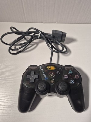 Mad Catz Dual Force 2 PlayStation 2 Controller Transparent/Grey Tested Working