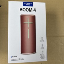 Ultimate Ears BOOM 4 Wireless Bluetooth Speaker- Raspberry Red- New  Sealed 