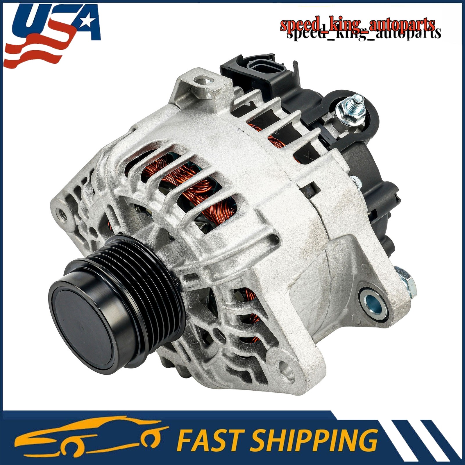110 Amp Alternator Fits Kia 14-16 Soul 1.6L 4 CYL 2014-2017 Rio All engine