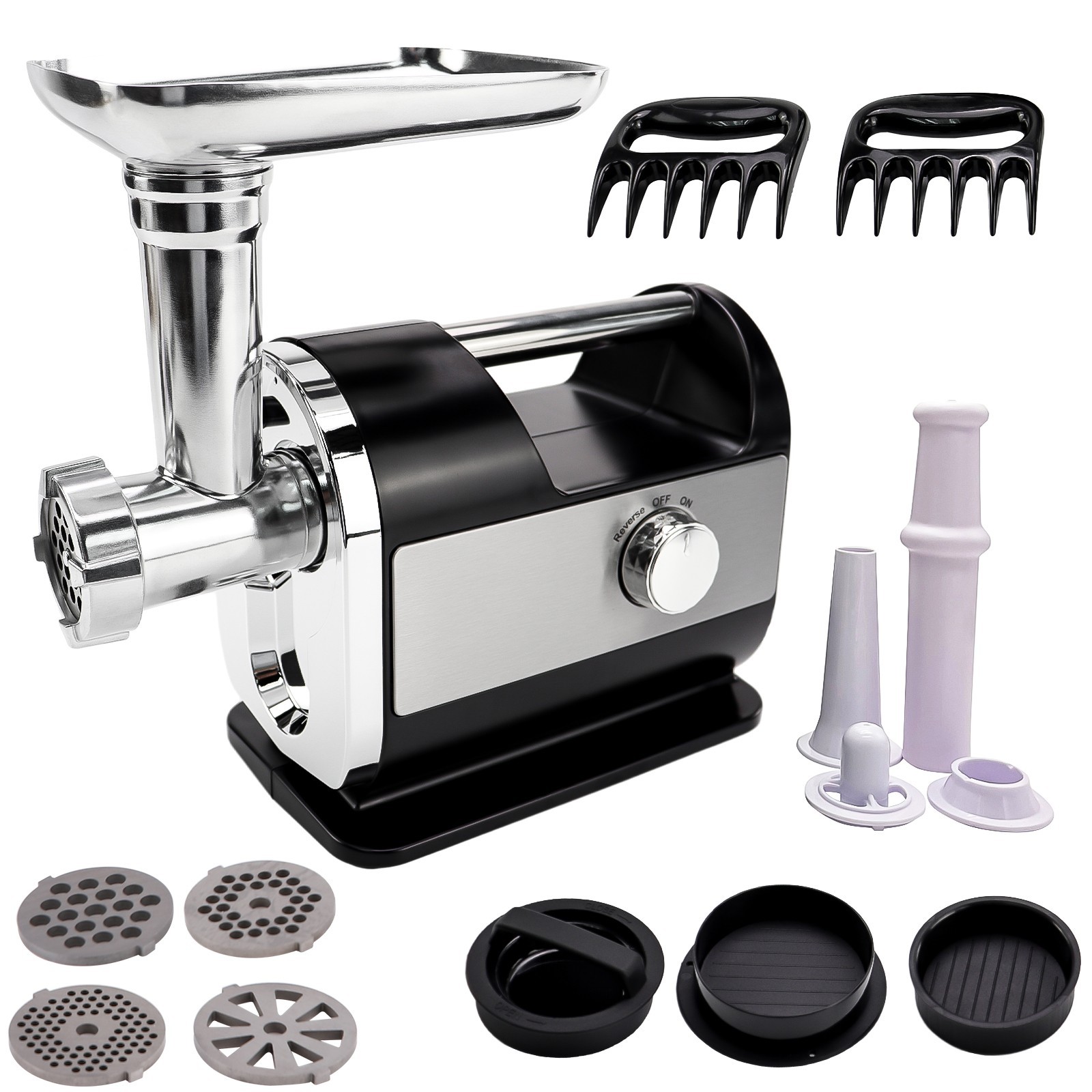 3200W Electric Meat Grinder Heavy Duty Commercial Sausage Maker Mincer Stuffer