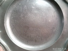 Musealer Brit-Mila Judaica-Seder-Teller – Süddeutschland um 1730 Engel Augsburg