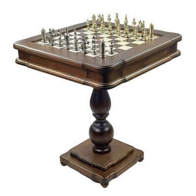 Exklusiver Italfama Spieltisch Set   Camelot Metallfiguren , Backgammon & Dame
