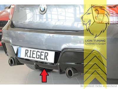 Rieger Heckansatz Heckspoiler Diffusor für BMW 1er F20 F21 für M Paket schwarz g