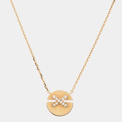 Chaumet Jeux de Liens Diamond 18k Rose Gold Necklace
