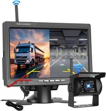 Auto Rückfahrkamera mit 7" LCD Monitor LKW Bus Funk Kabellos Rückseiten Kamera