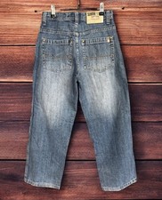 VTG Southpole Jeans Boys Sz 12 26x26 Baggy Wide Leg 90s Skater Y2K Distressed