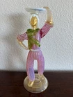 Murano Art Glass Lady Figurine by Alfredo Barbini
