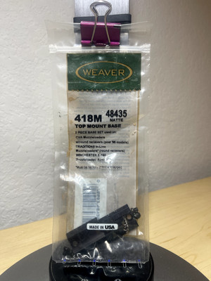 Weaver #418M Top Mount 2 Piece Base 48435