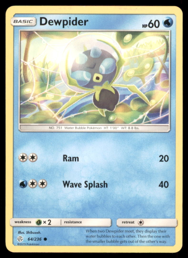 Pokemon TCG Dewpider 64/236 Regular 2