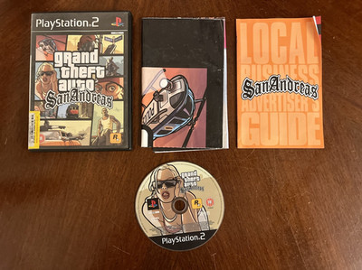 Playstation 2 PS2 | Grand Theft Auto San Andreas | Komplett mit Handbuch & Karte UK
