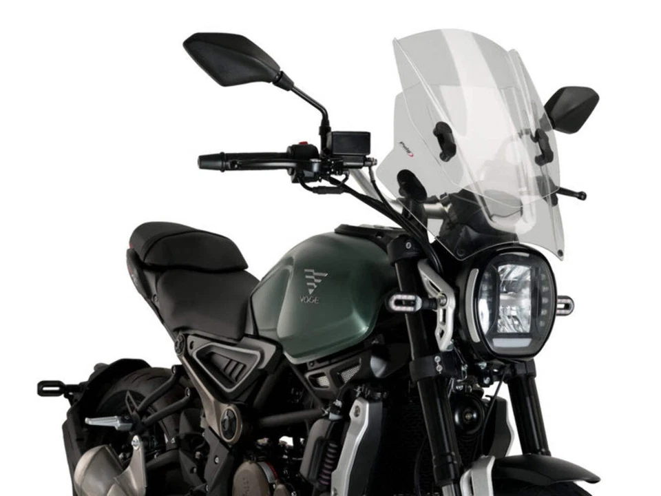 Puig Adjustable Twin Screen Windshield Clear for Triumph Street Twin (16-19) - Image 3 of 4