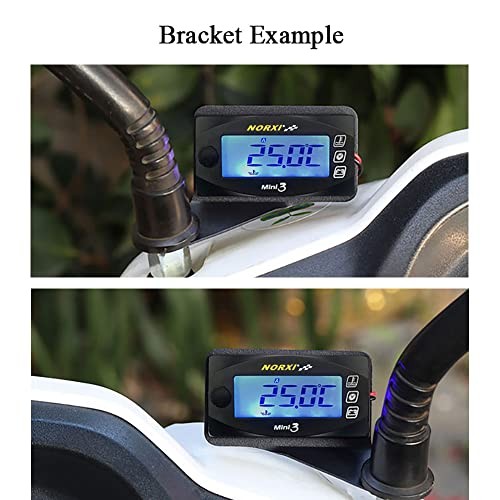 Motorcycle 4-in-1 Multifunction Gauge Mini 4 Meter (RPM 14mm With Right Holder