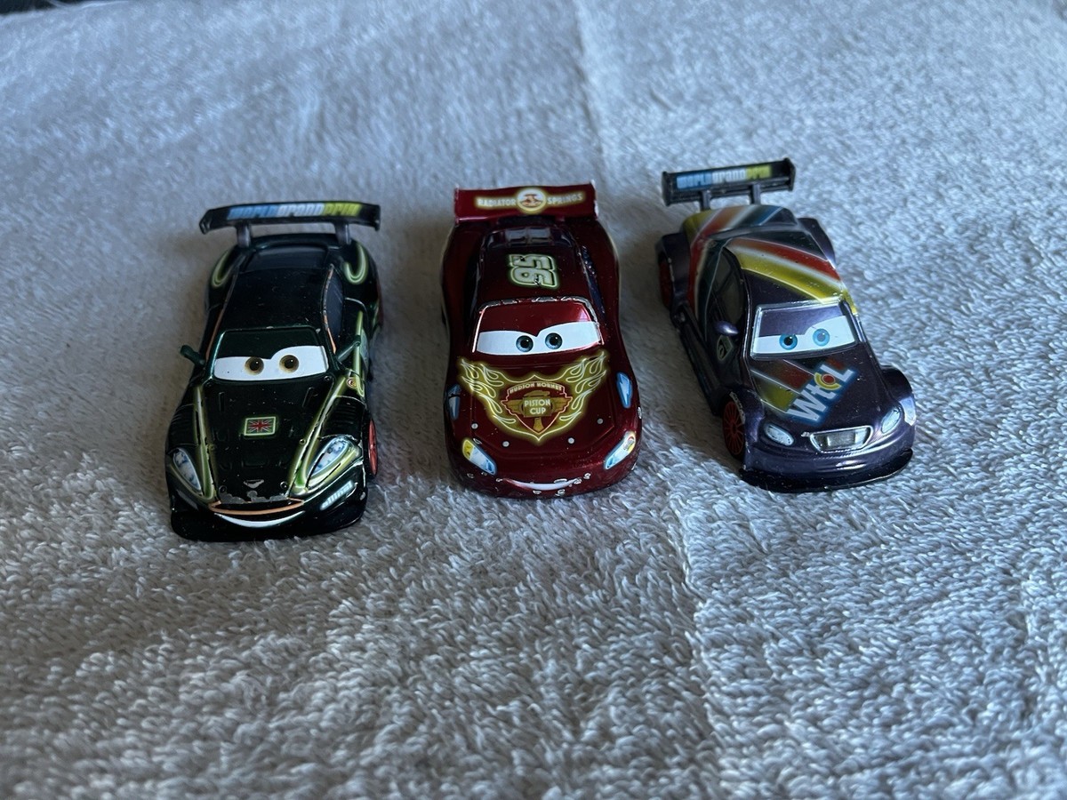 Disney Pixar Cars Rare Lot Neon Racers Lightning McQueen & Max