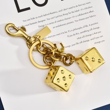 Dice Keychain Fashion Bag Charm Key Ring Pendant Accessory Gift New