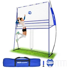 Volleyball Training Equipment Practice Net Station for Hitting Serving Practice