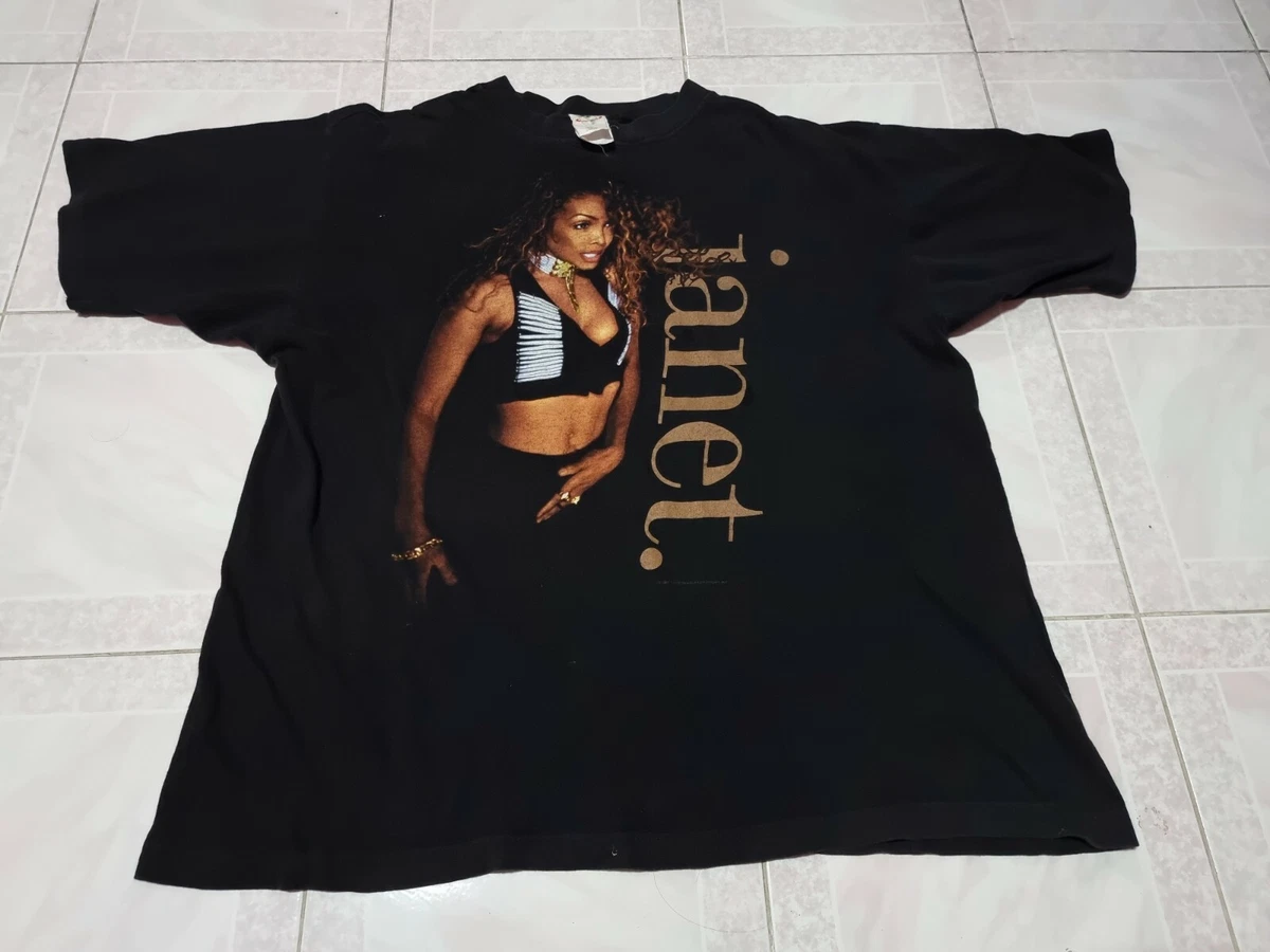 Rare Vintage 1993 1994 Janet Jackson World Tour T-Shirt Size XL Hiphop Rap tee
