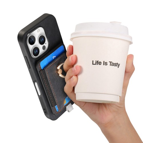 Fashion Magsafe Card Slot Leather Phone Case For iPhone 16 Pro Max 15 Plus 12 XR - Bild 9 von 95