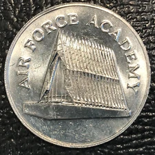 HIGH GRADE AU/UNC SUNOCO AIR FORCE ACADEMY ALUMINUM TOKEN-APR333