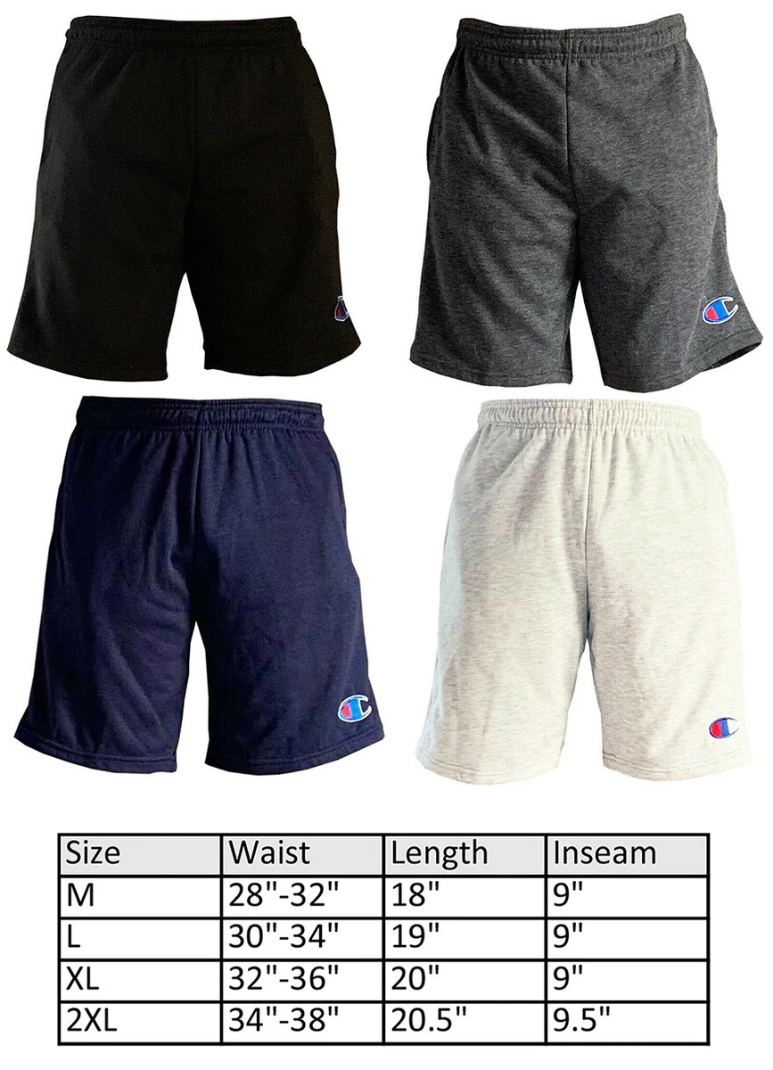 mens champion fleece shorts