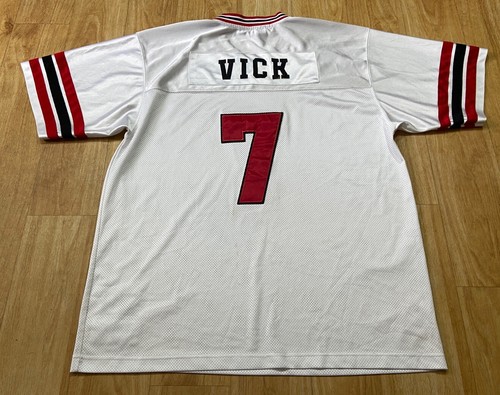 Maglia vintage Michael Vick #7 taglia 58 Mitchell & Ness NFL Atlanta Falcons 2004 - Foto 12 di 14