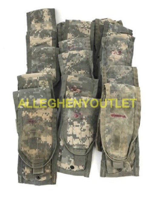 Lot of 12 US Army ACU Double Mag Pouch, Double Magazine MOLLE Good Condition