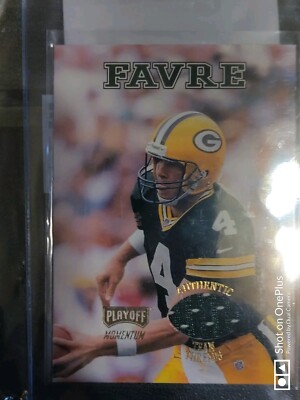 1998 Playoff Momentum SSD Team Threads Home Jerseys Brett Favre #4 HOF