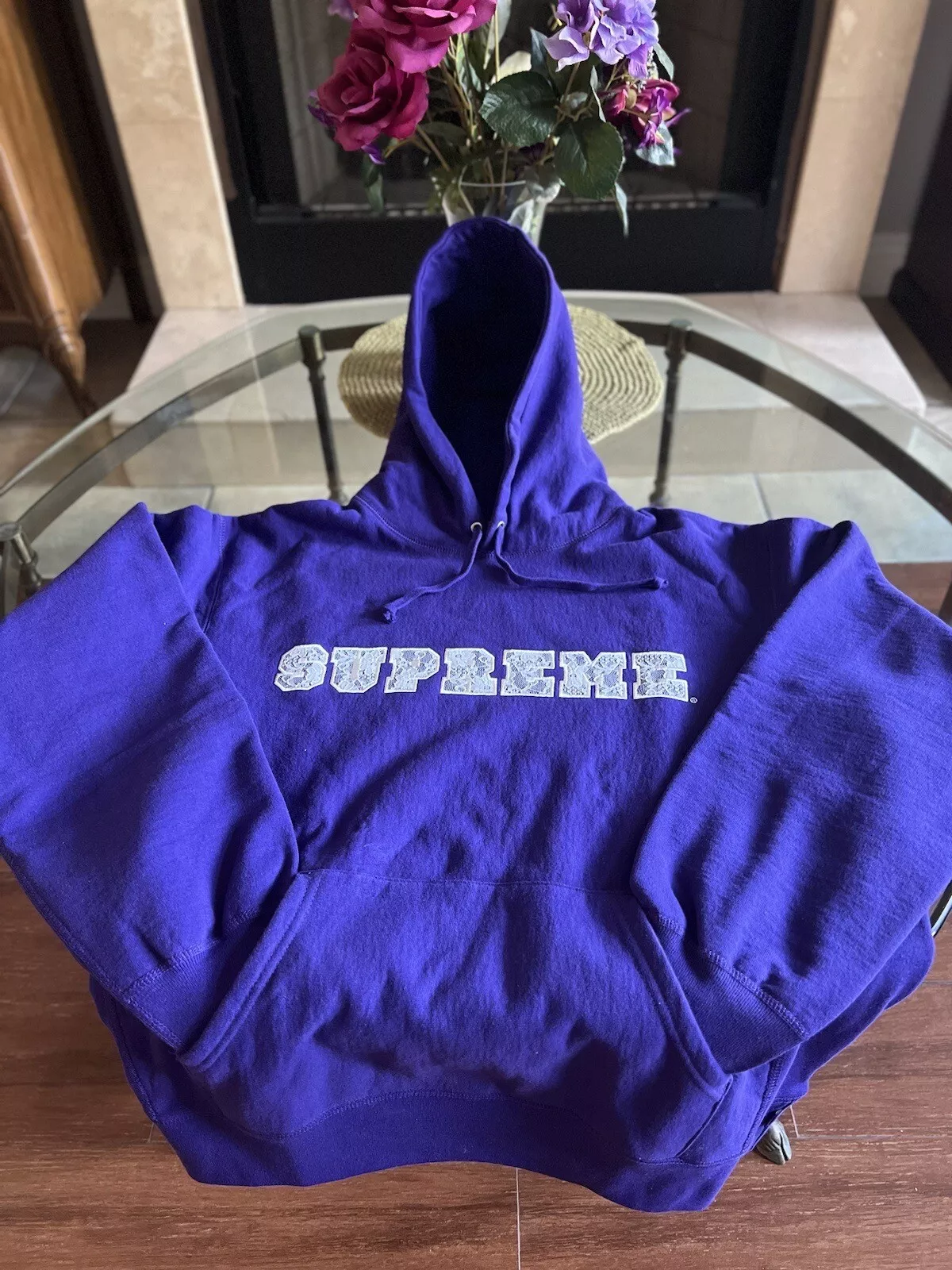 Sweats shirt à capuche Supreme Sweat à capuche M violet prêt à être expédié