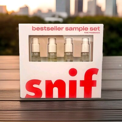 SNIF Sample Set 4pc Eau de Toilette Sweet Ash Tart Deco Vanilla Vice Coco Shimmy