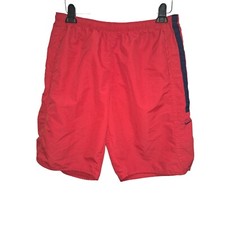 Nike Red Blue Accent XL Side Pocket Cargo Swim Trunks
