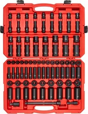 TEKTON 1/2 Inch Drive 6-Point Impact Socket Set, 87-Piece 5/16-1-1/4 in., 8-32