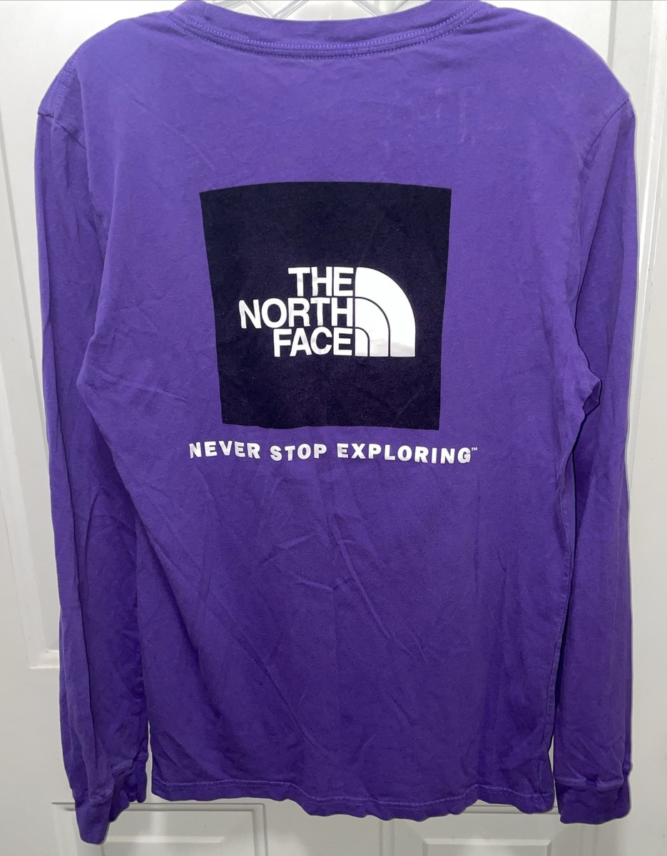 【THE NOTRH FACE】 M'S MISSION S/S R/TEE‐LAVENDER The North Face 'Never Stop Exploring' Long Sleeve T-Shirt