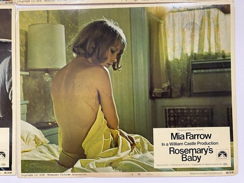 Rosemary’s Baby 1968 Vintage Lobby Card Set with Mia Farrow & John Cassavetes - Picture 12 of 12