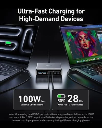  Prime Charger, 200W 6-Port GaN Charging Station, USB-C PD Fast Charging - Picture 4 of 7
