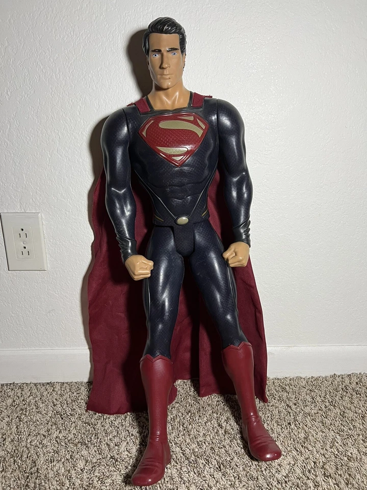 Экшн-фигурка Супермена с плащом, большая высота 31 дюйм, Jakks Pacific, бывшая в употреблении - Изображение 2 из 4