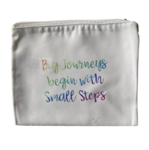 Cosmetic Bag - Big Journeys Begins With Small Steps