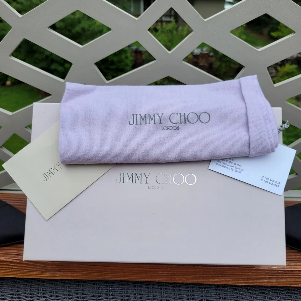 Jimmy Choo Entrap Slingback Black Leather Med Heel Shoes SZ41/US 10: LIGHT WEAR - Image 2 of 4