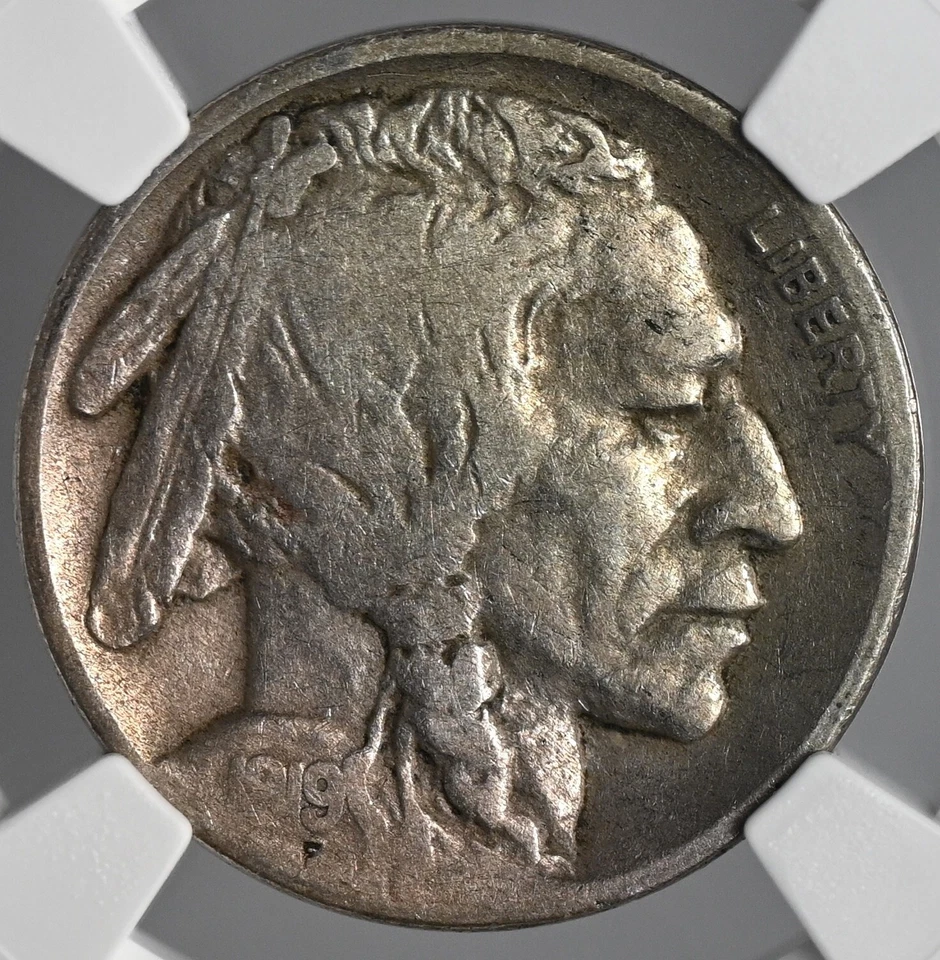 1919-D  5C BUFFALO NICKEL  NGC F12  #6849316-021  FRESHLY GRADED - Image 2 of 4